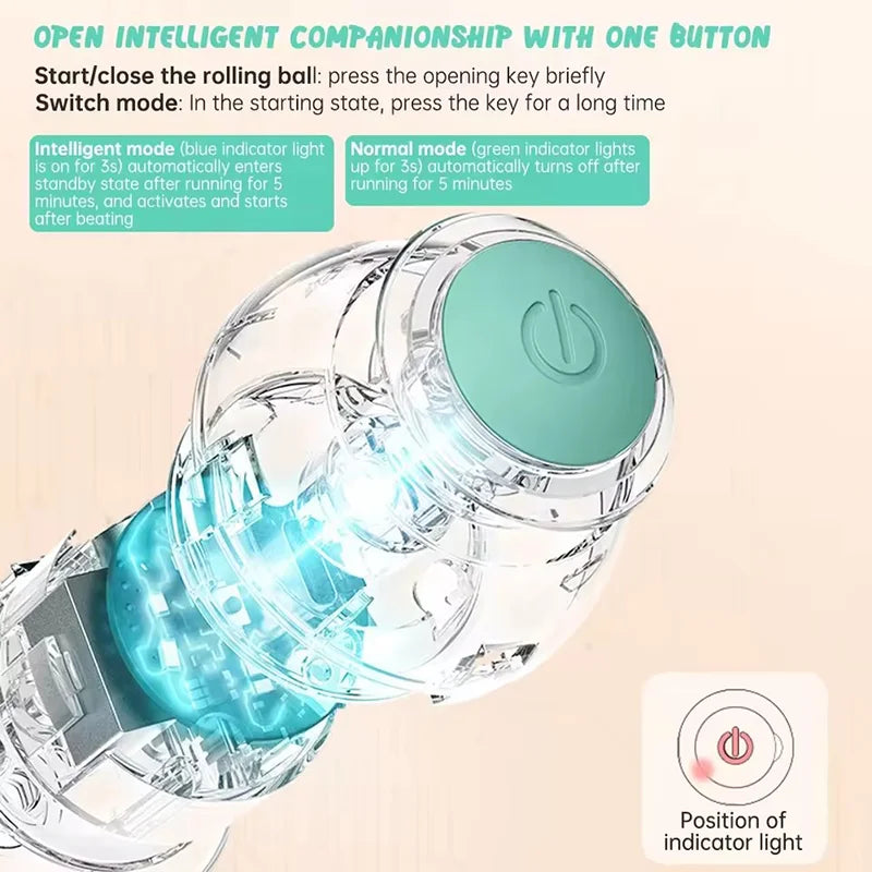 Cat Interactive Ball Electric Automatic Rolling Ball Smart Toys for Cats Smart Cat Toy Rotating Ball Cat Game Accessories