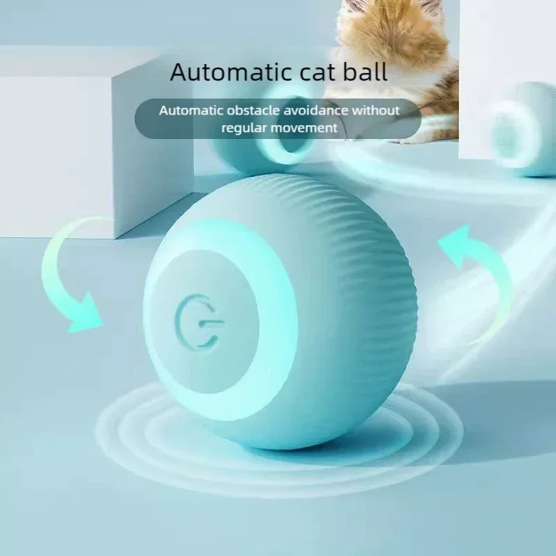 Cat Interactive Ball Electric Automatic Rolling Ball Smart Toys for Cats Smart Cat Toy Rotating Ball Cat Game Accessories